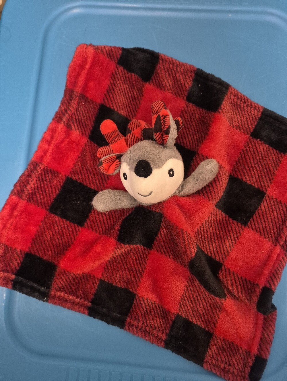 *5/$25* Jesse & Lulu Nunu & Blanket Reindeer Plaid Cosy Lovey